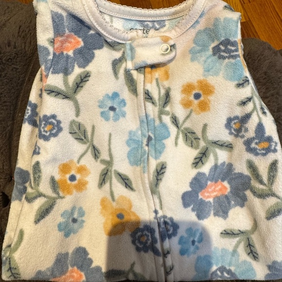 Floral Sleeveless Baby Onesie - Picture 1 of 3